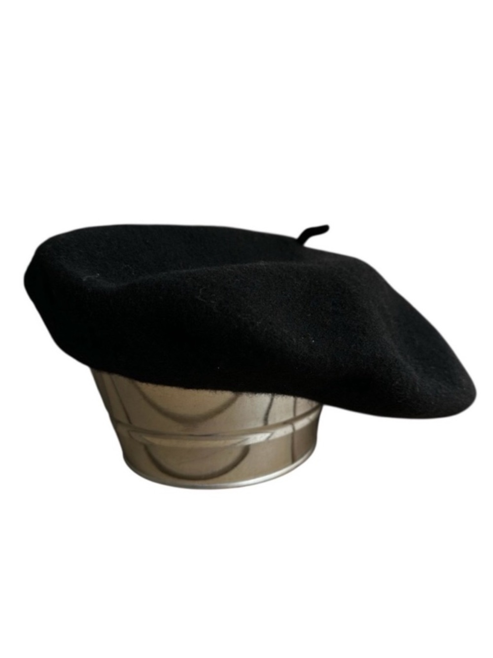 Beret Hat Black Wool Classic Solid French Style Premium All Season Soft Preppy